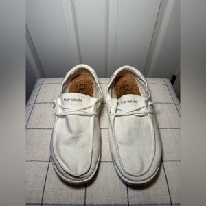 Hey Dude Men's Cream Loafers